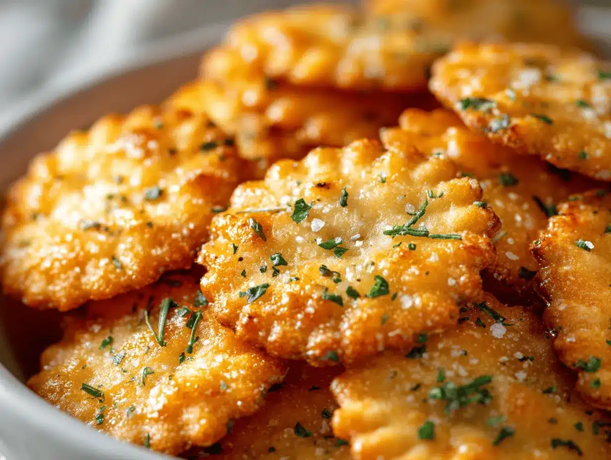 Parmesan Garlic Ranch Ritz Crackers preparation steps