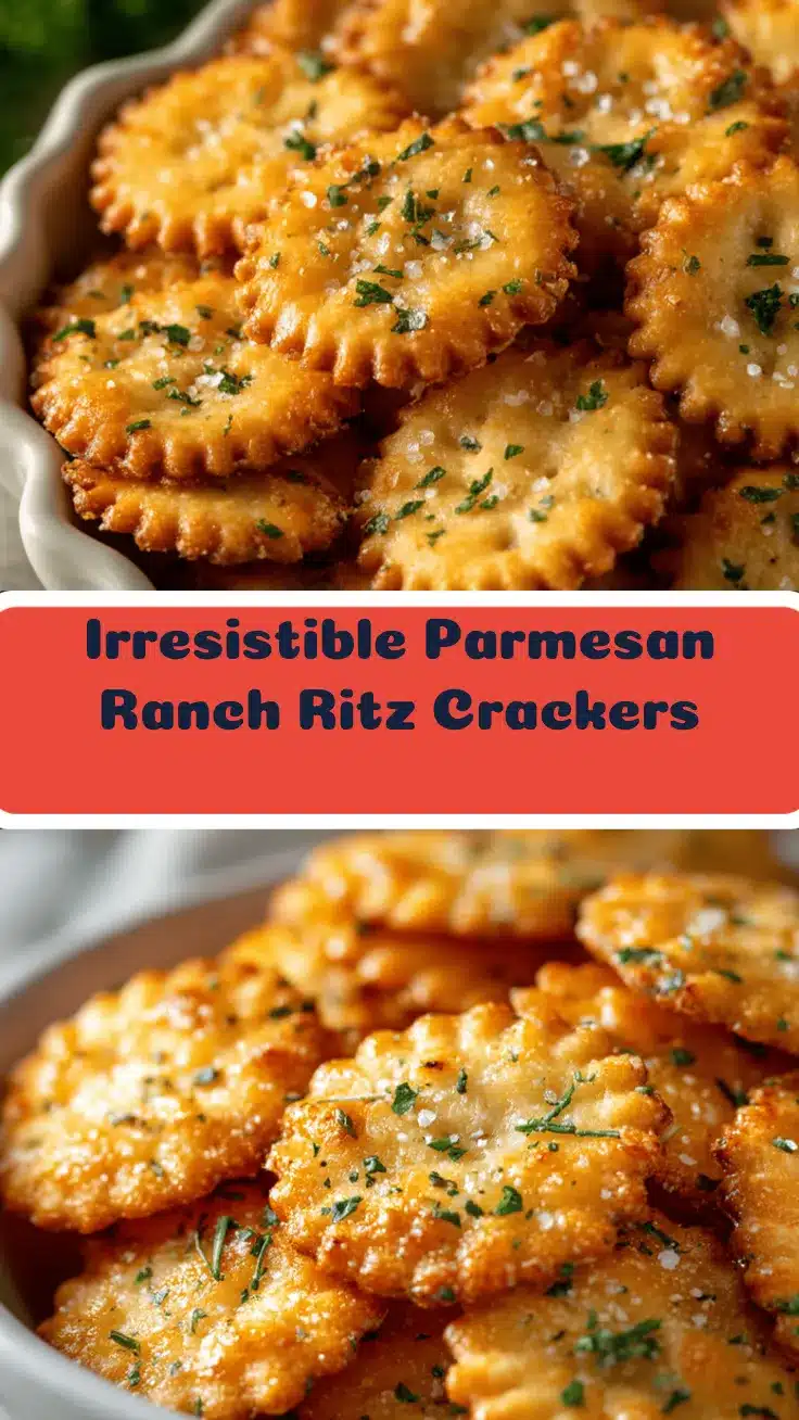 Parmesan Garlic Ranch Ritz Crackers recipe