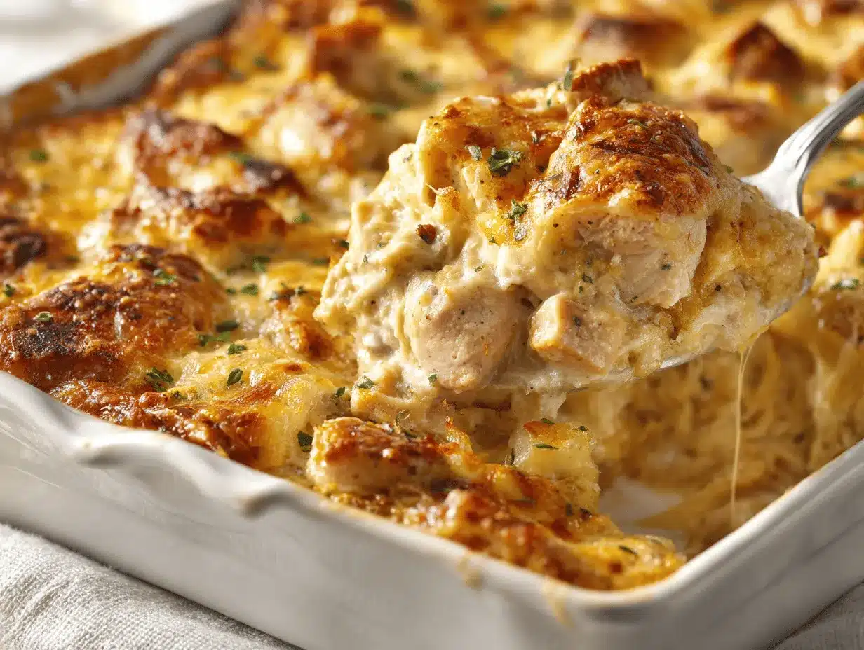 Paula Deen chicken casserole preparation steps