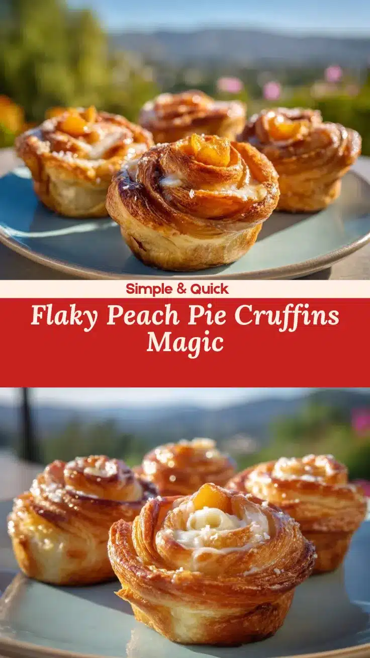 peach pie cruffins recipe