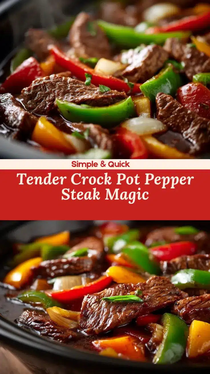pepper steak crock pot recipe