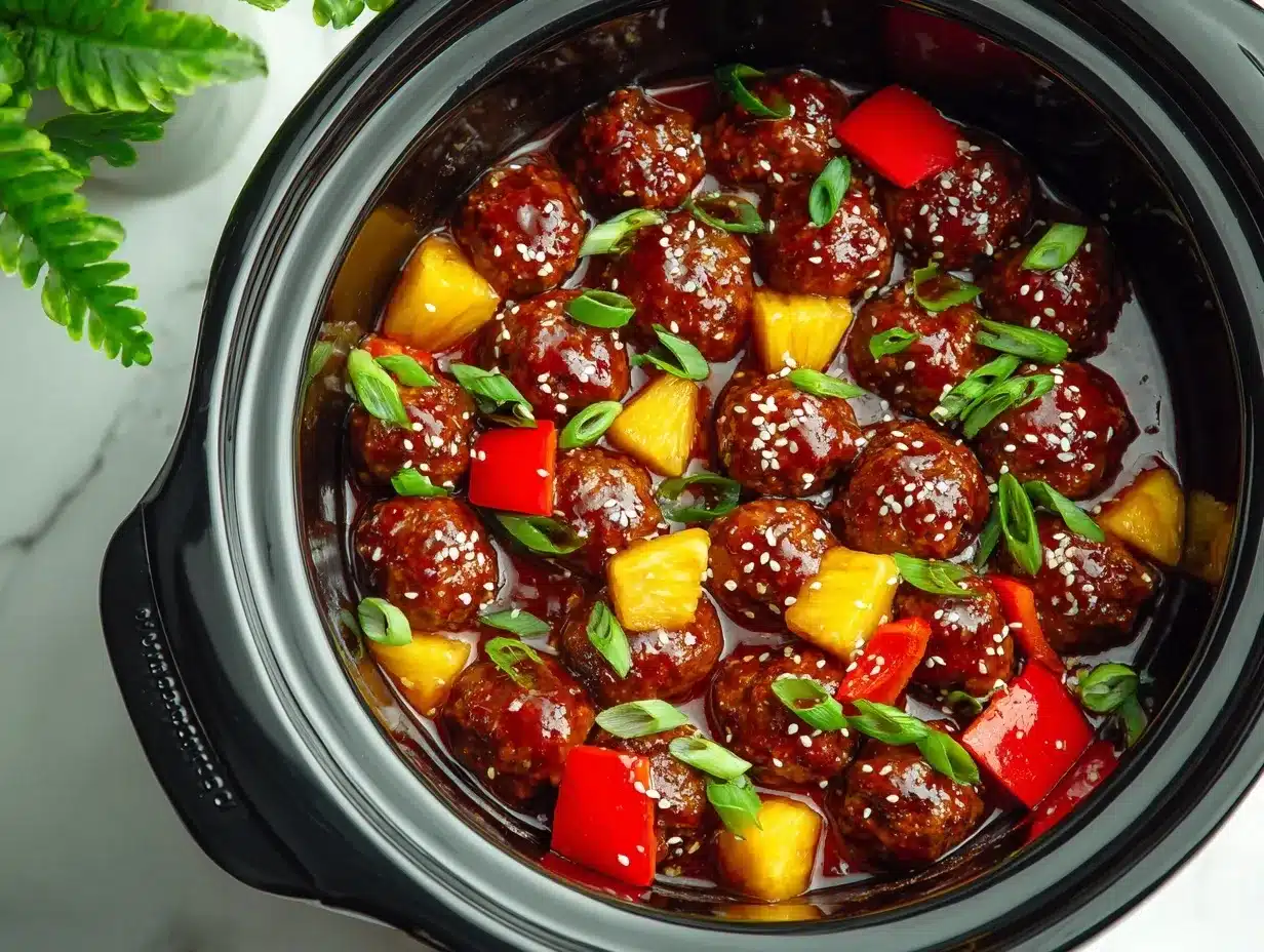 pineapple teriyaki meatballs preparation steps