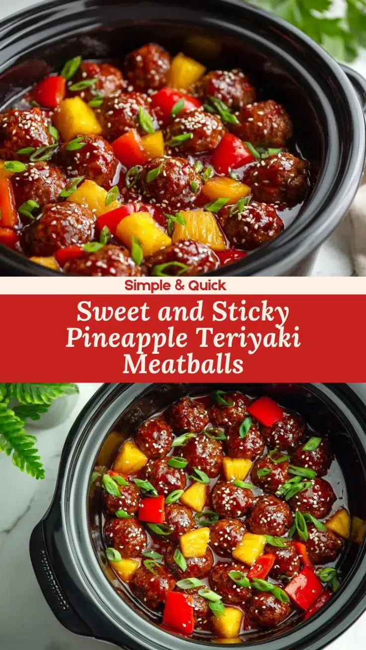 pineapple teriyaki meatballs recipe