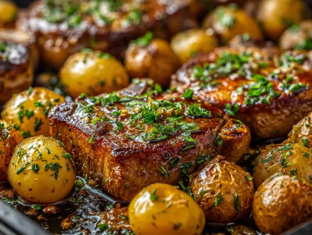pork chops and potatoes - featured image