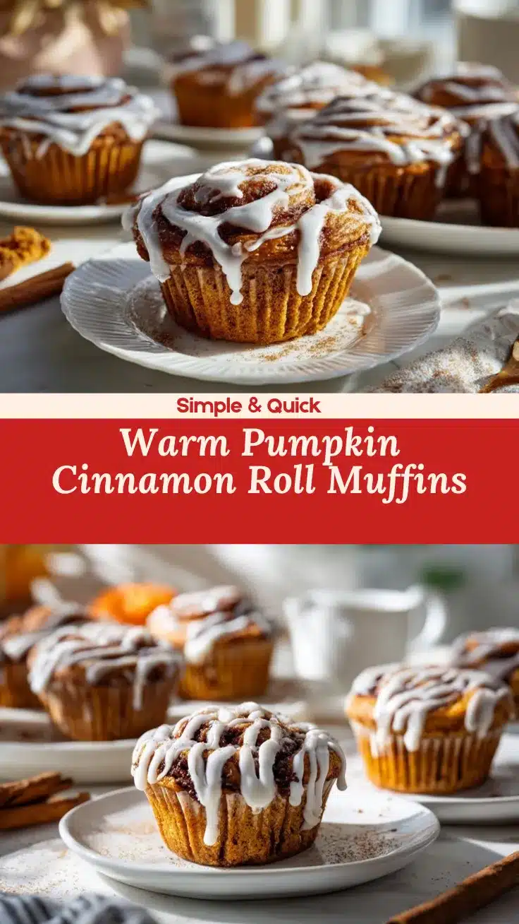 pumpkin cinnamon roll muffins recipe