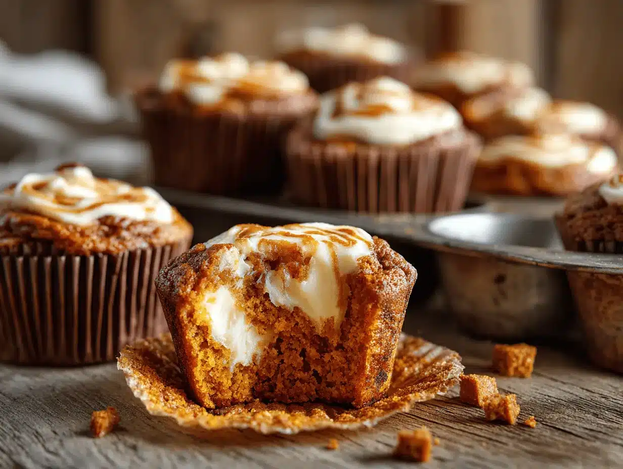 pumpkin cream cheese muffins preparation steps