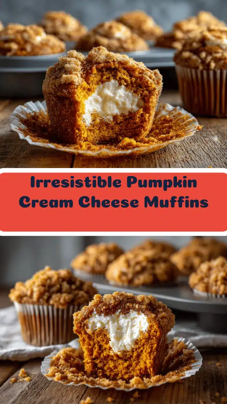 pumpkin cream cheese streusel muffins recipe