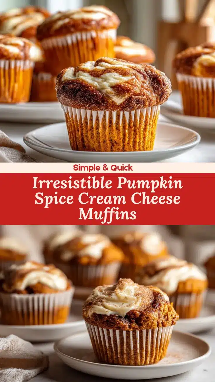 pumpkin spice cream cheese muffins recipe
