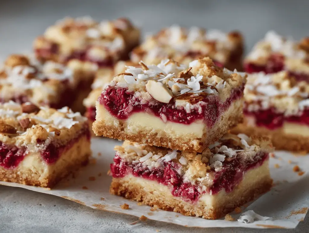 Raspberry Coconut Magic Bars - featured image