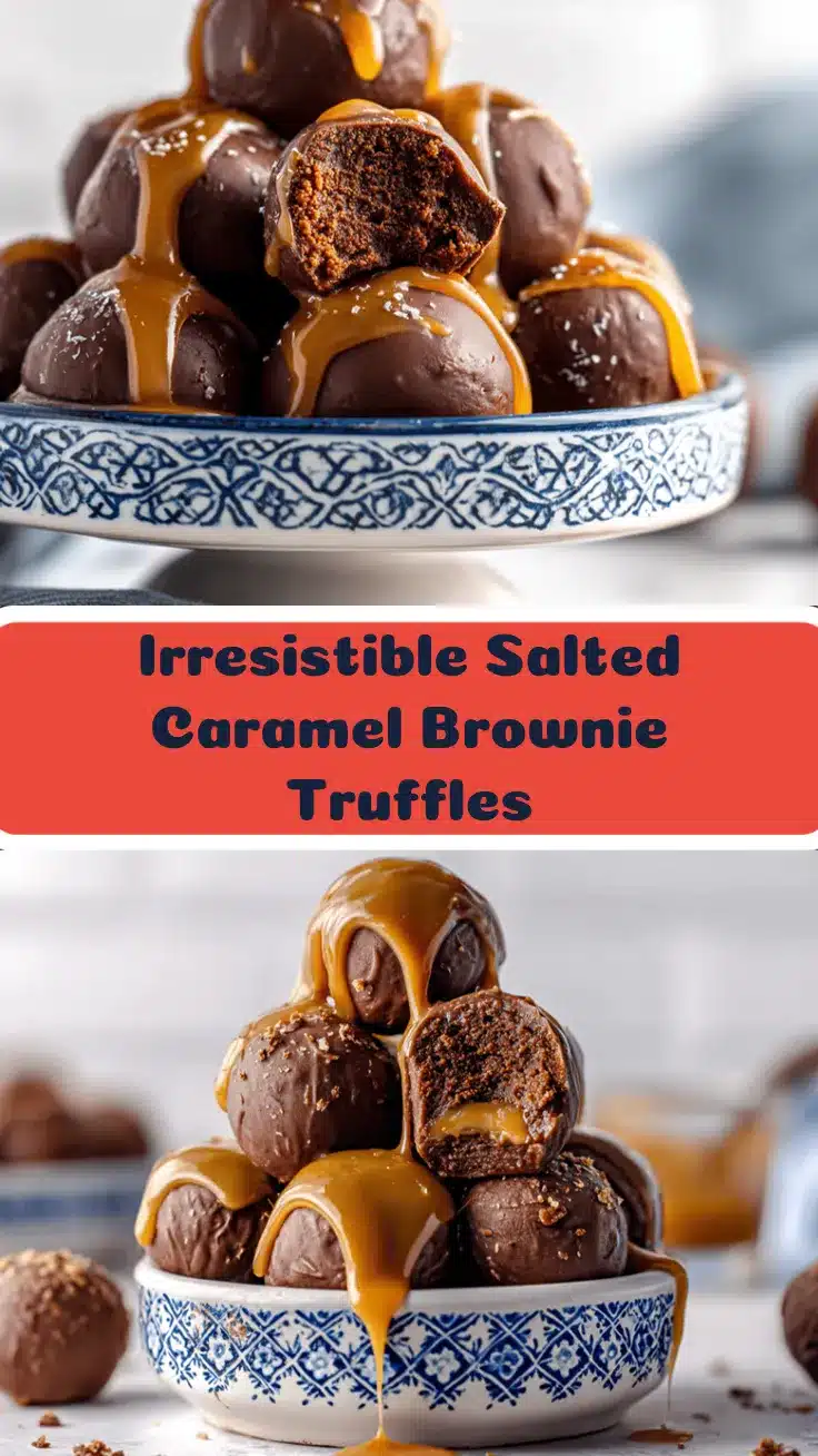 salted caramel brownie truffles recipe