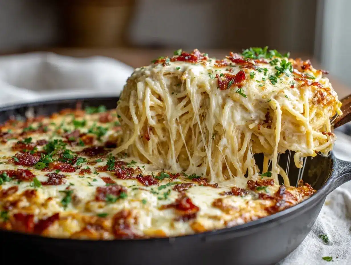 Southern Spaghetti Bake preparation steps