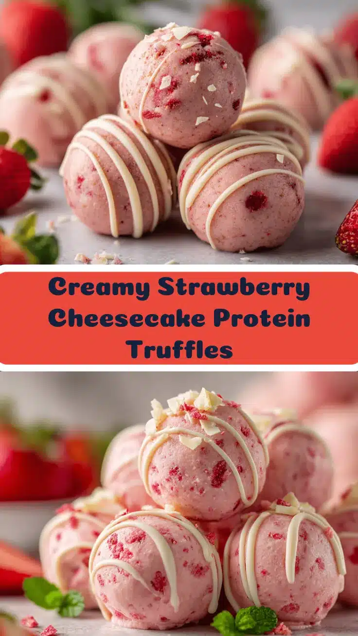 Strawberry Cheesecake Protein Truffles recipe