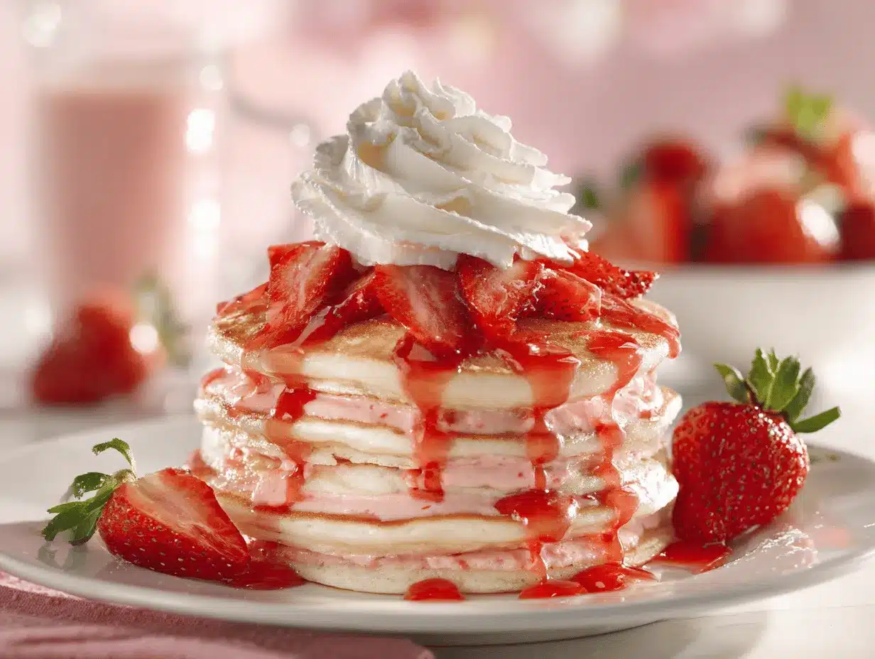 strawberry pancakes preparation steps
