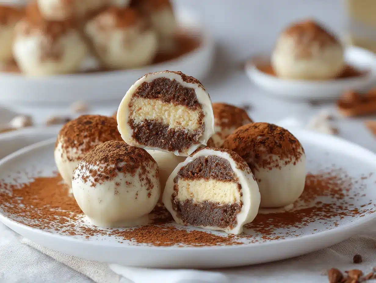 tiramisu truffles preparation steps