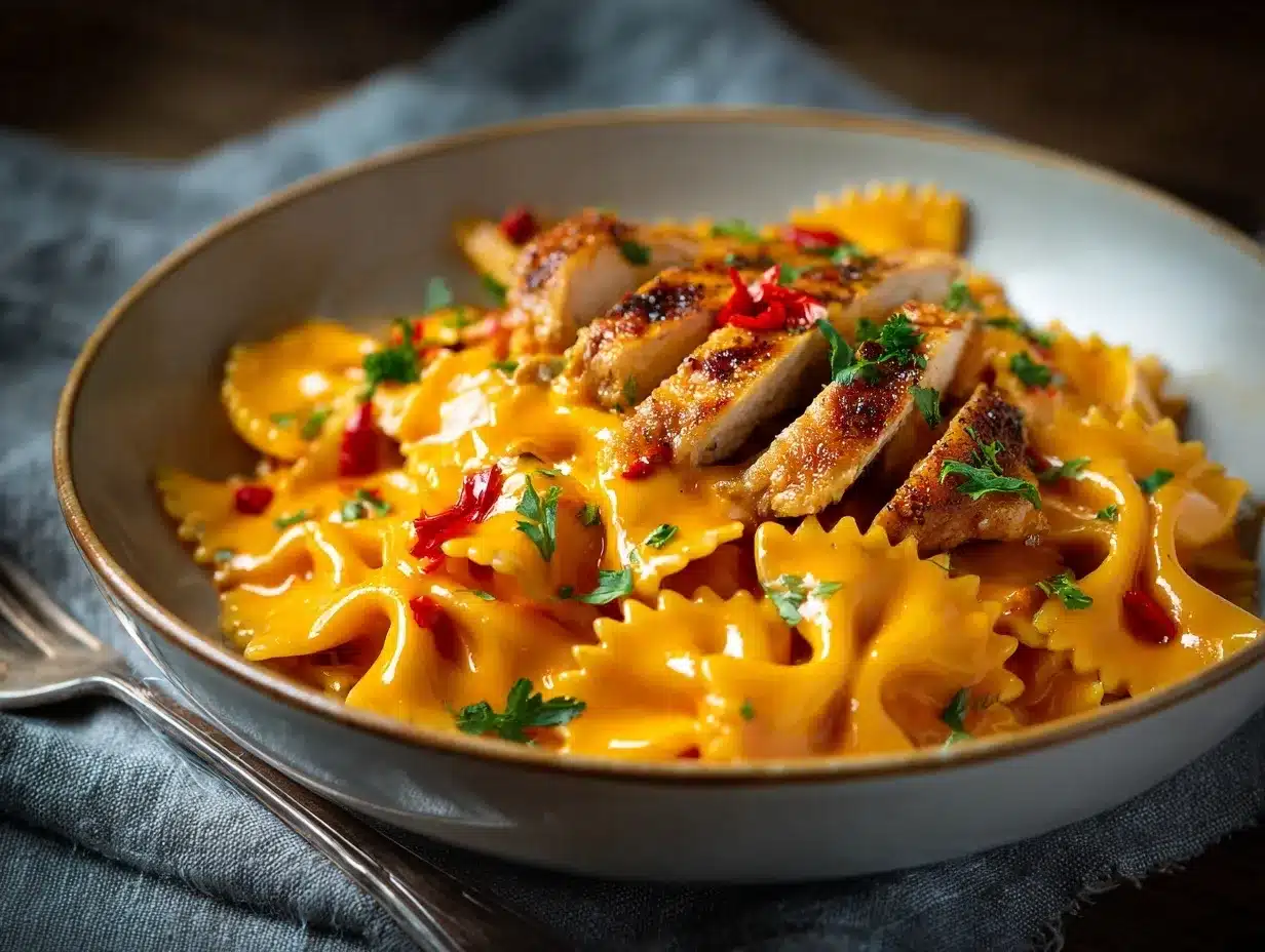 Bang Bang Chicken Pasta preparation steps