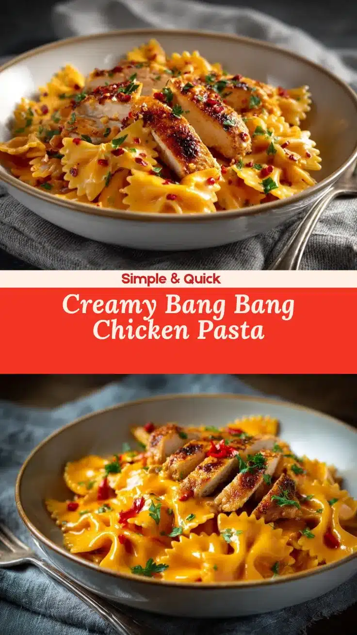 Bang Bang Chicken Pasta recipe