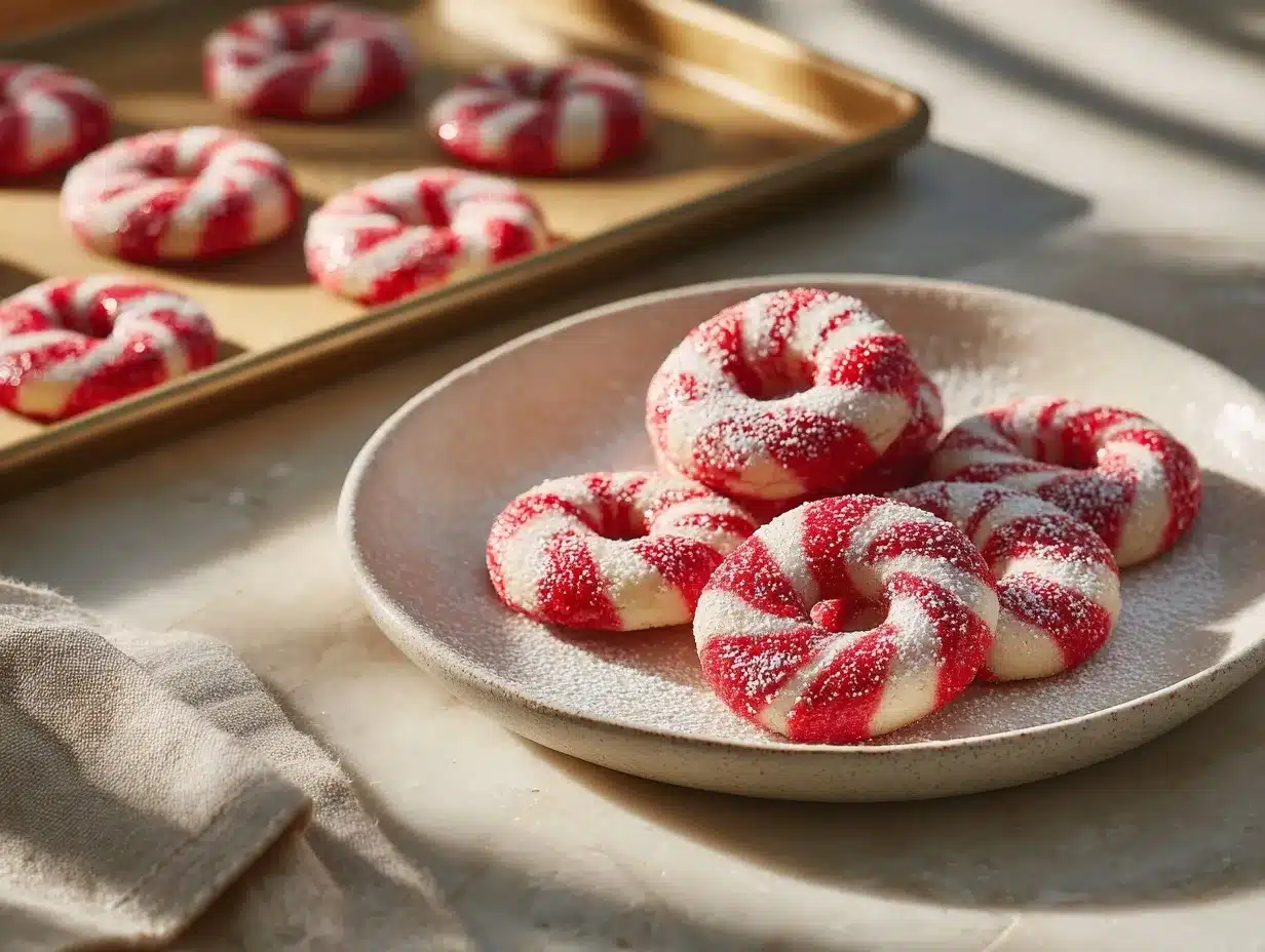 Candy Cane Cookies preparation steps