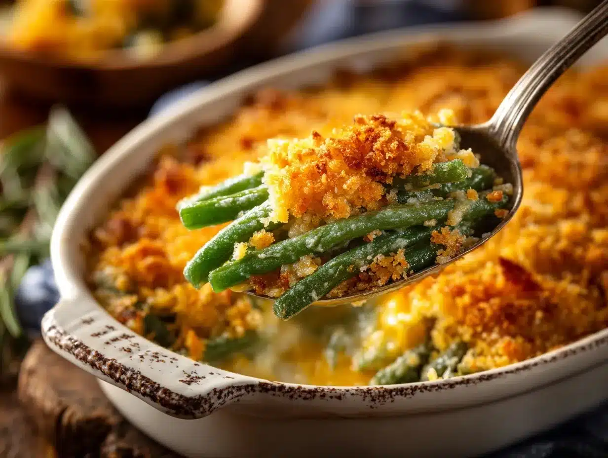 cheddar bay green bean casserole preparation steps