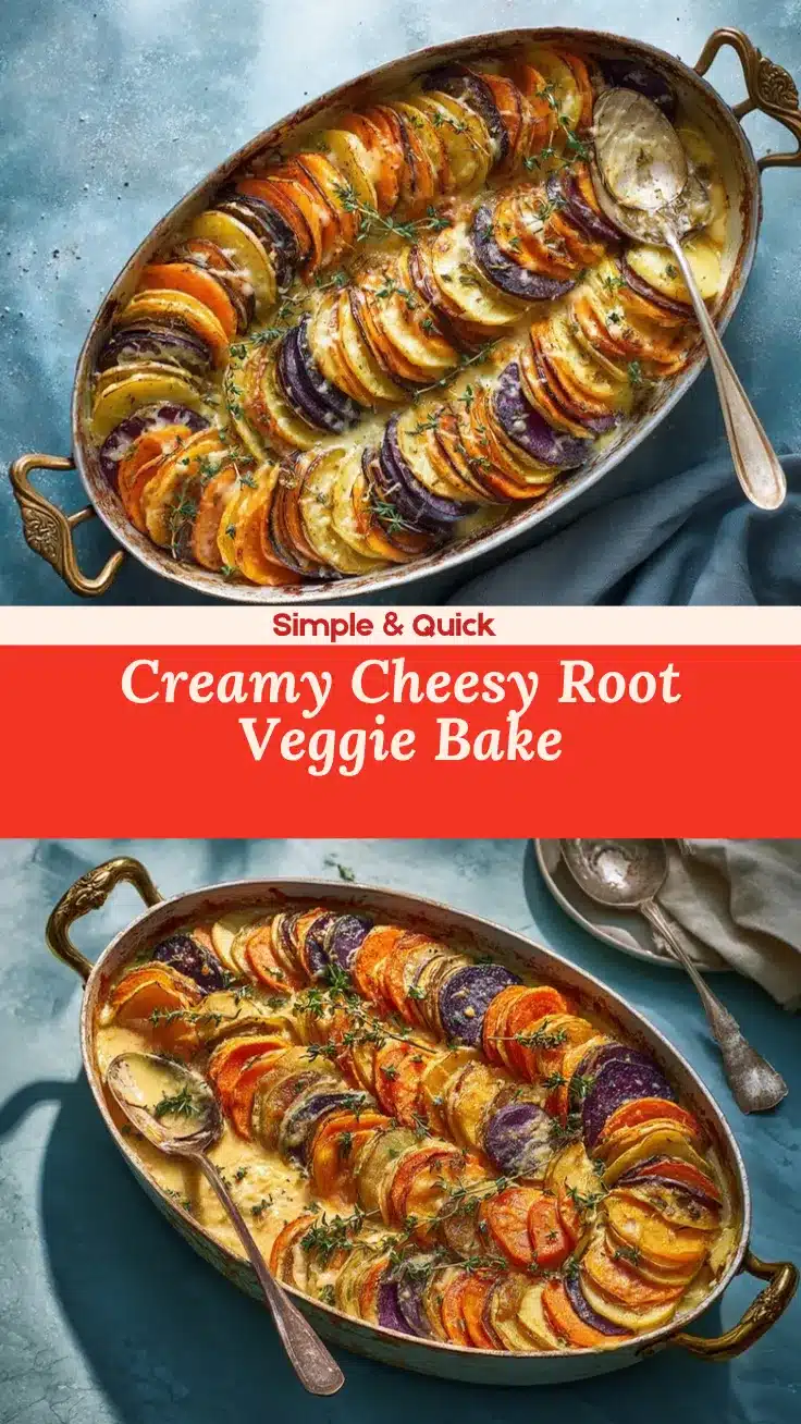 Cheesy Root Vegetable Gratin recipe