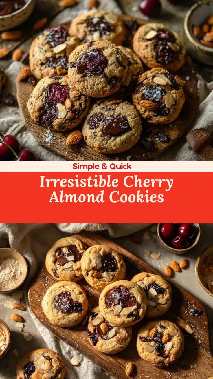 cherry almond chocolate chip cookies recipe