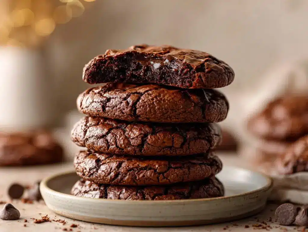 chocolate brownie cookies - featured image