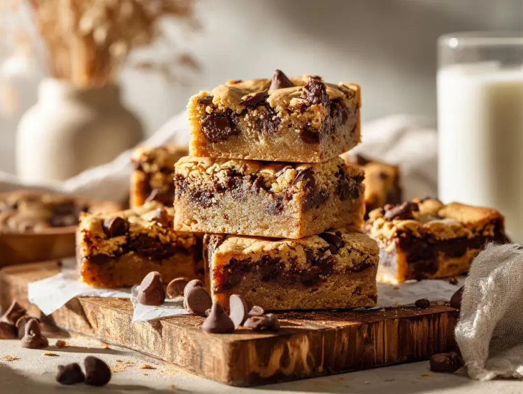 chocolate chip cookie bars - featured image