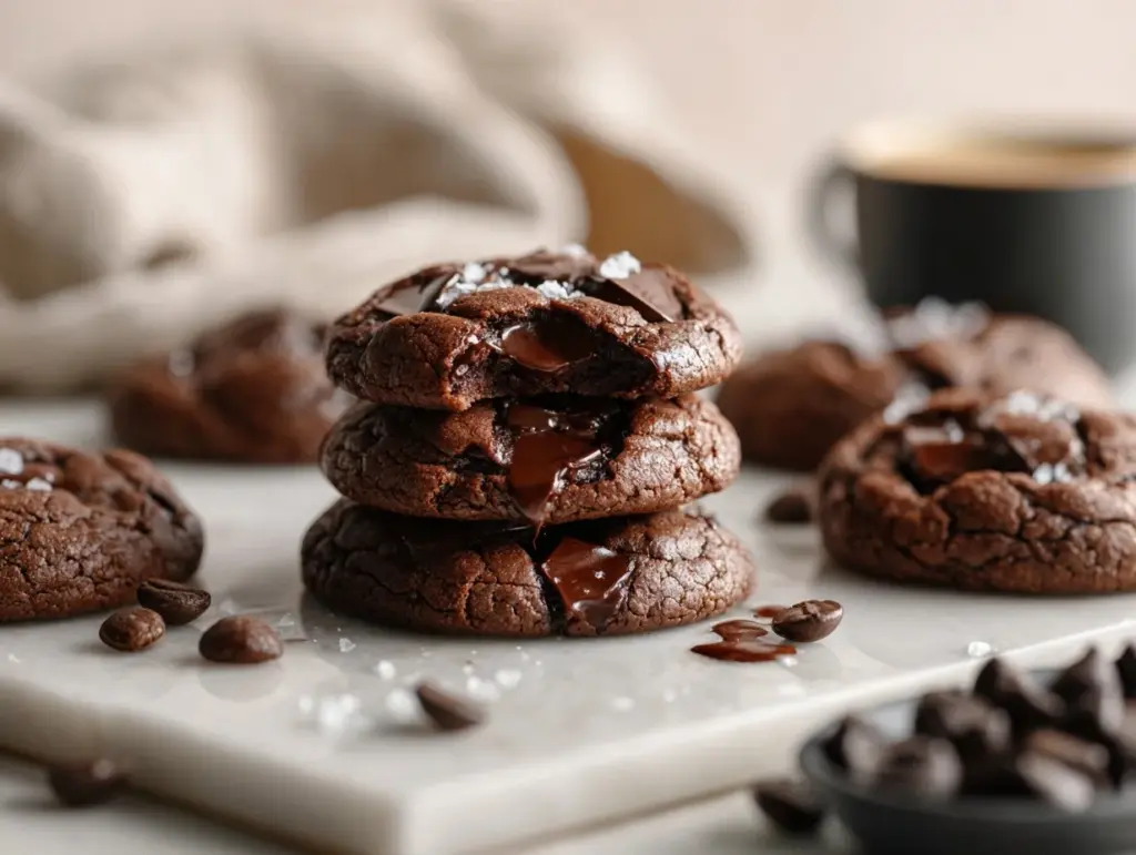 chocolate espresso cookies - featured image