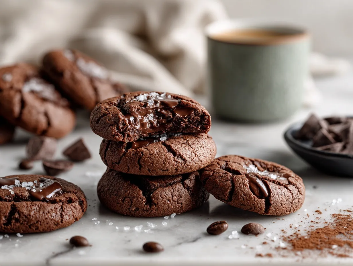 chocolate espresso cookies preparation steps