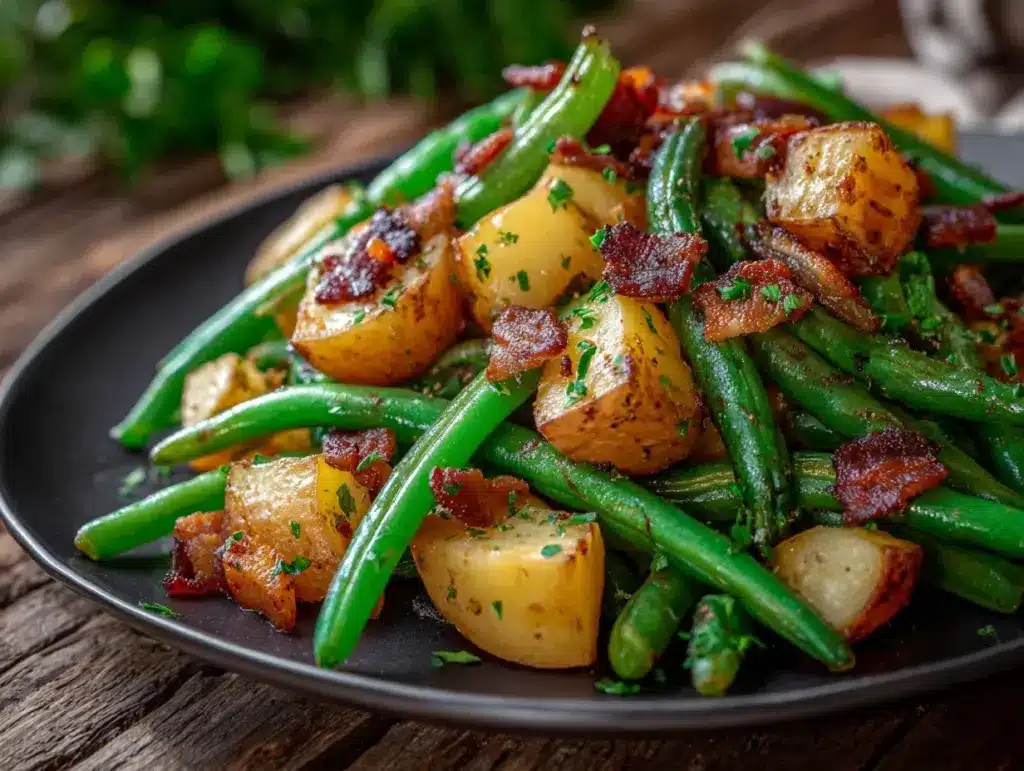 country ranch green beans - featured image