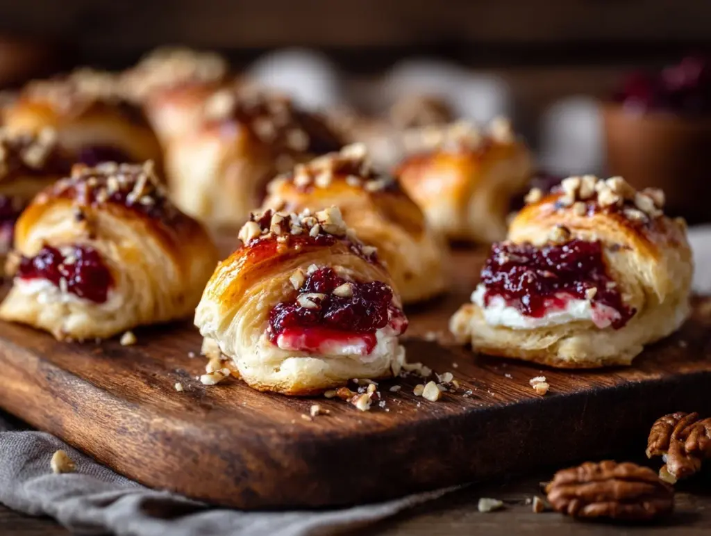 cranberry cream cheese crescent bites - featured image