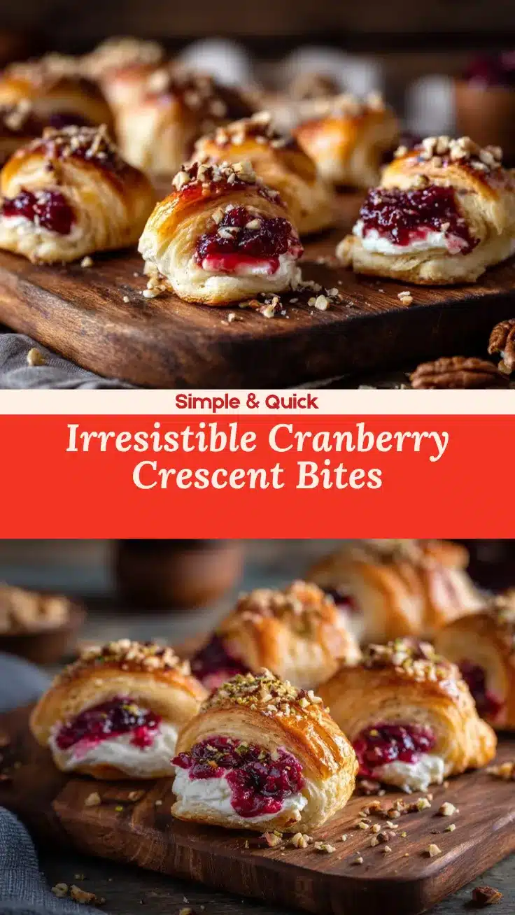 cranberry cream cheese crescent bites recipe
