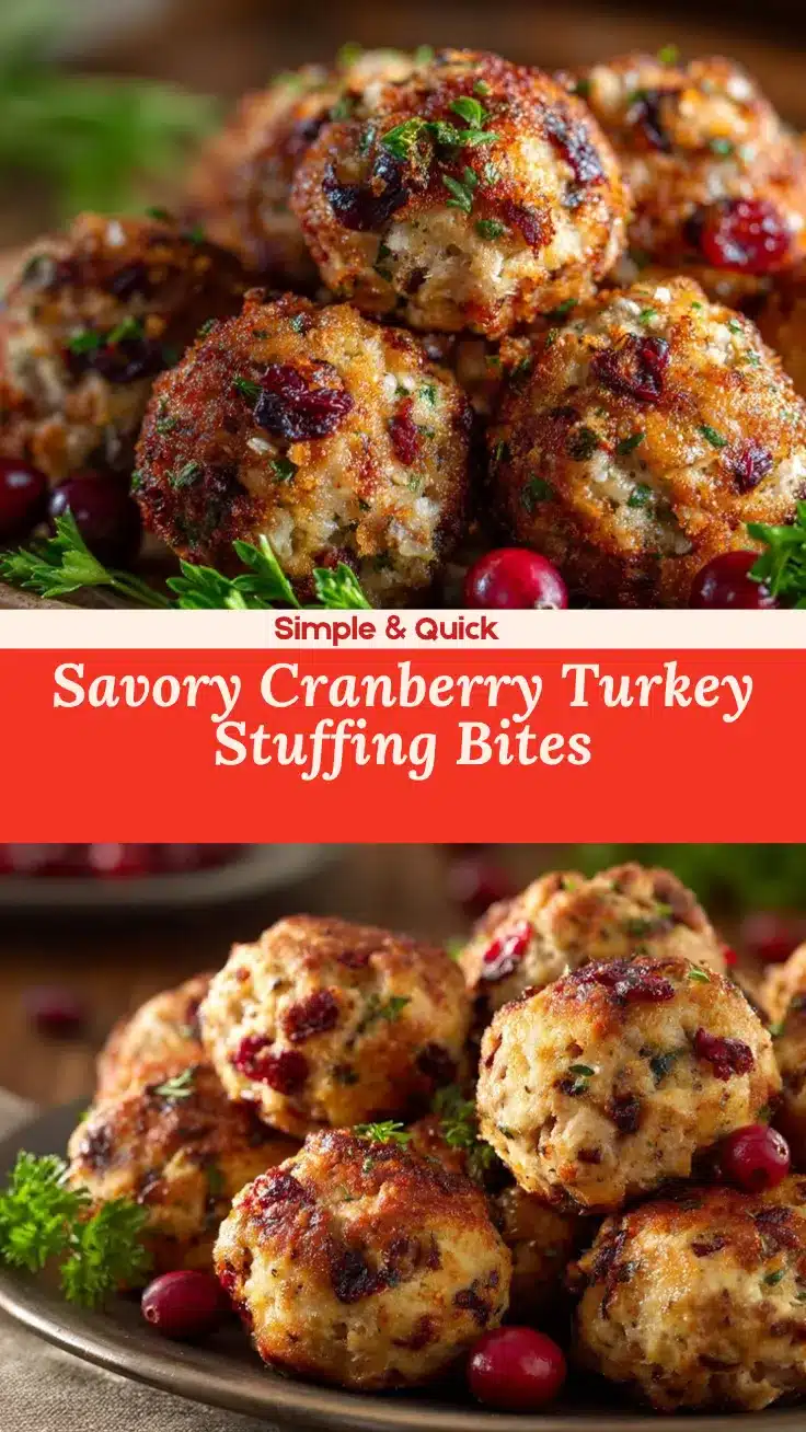 cranberry turkey stuffing balls recipe
