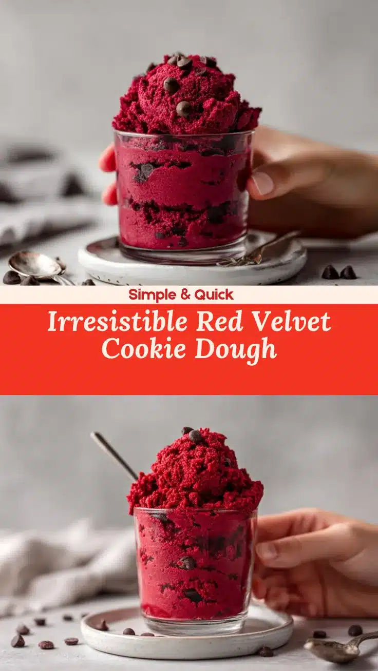 edible red velvet cookie dough recipe