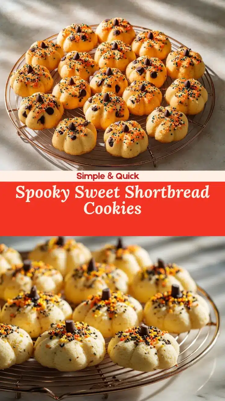 Halloween shortbread cookies recipe