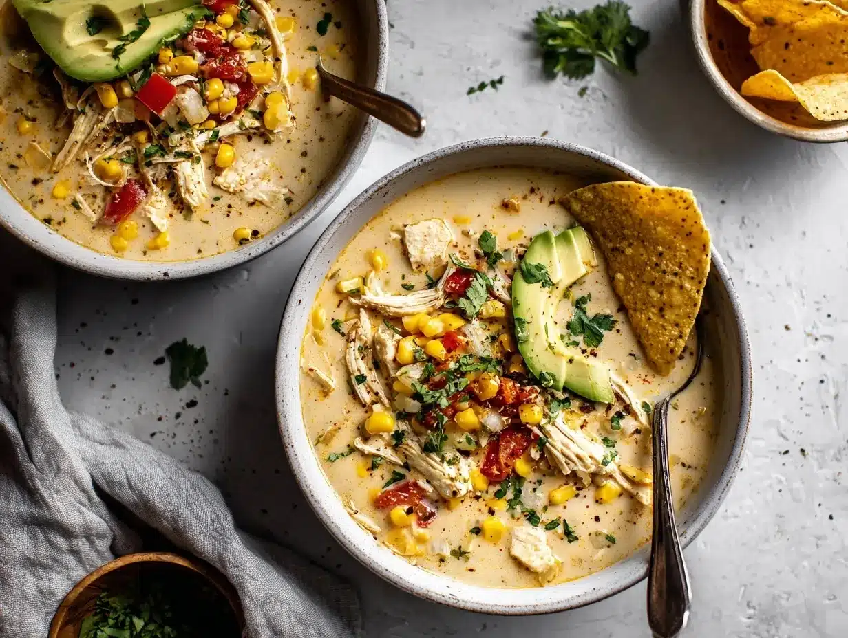 mexican street corn white chicken chili preparation steps