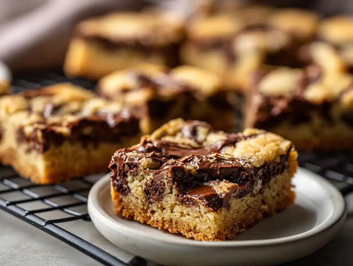 Moose Tracks cookie bars preparation steps