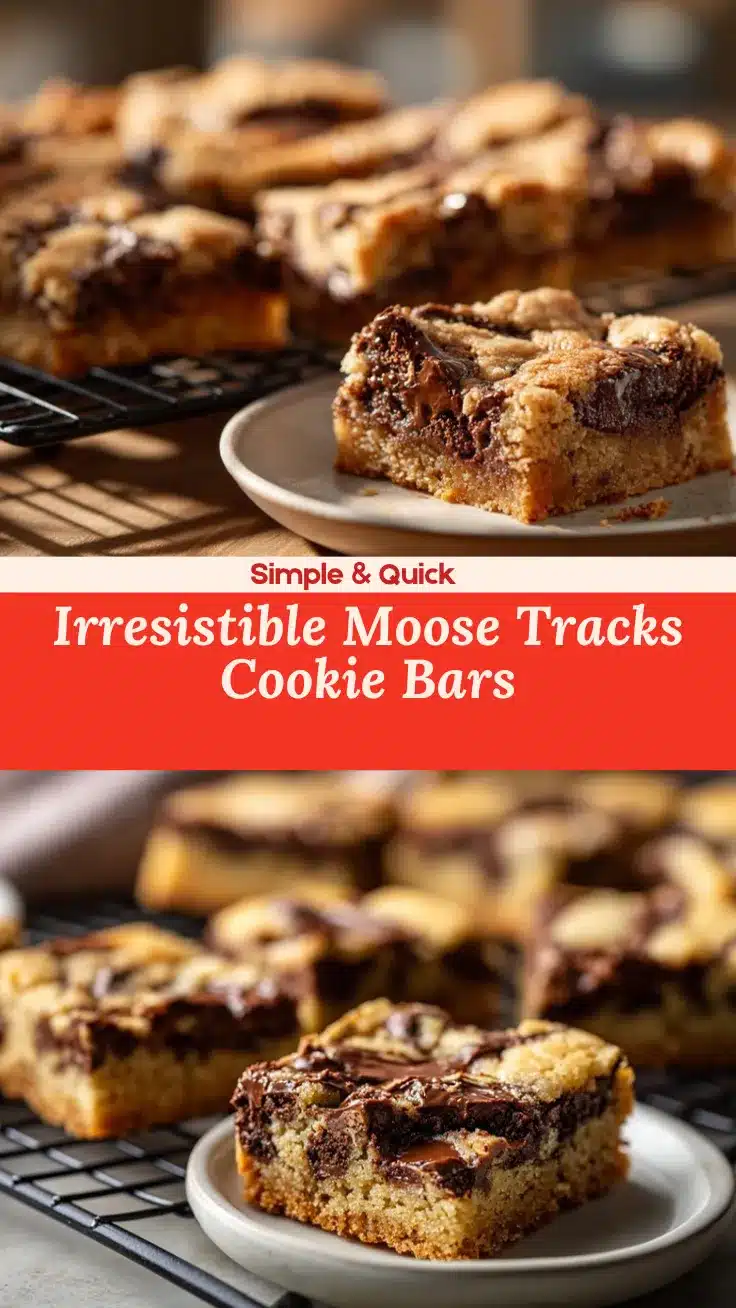Moose Tracks cookie bars recipe