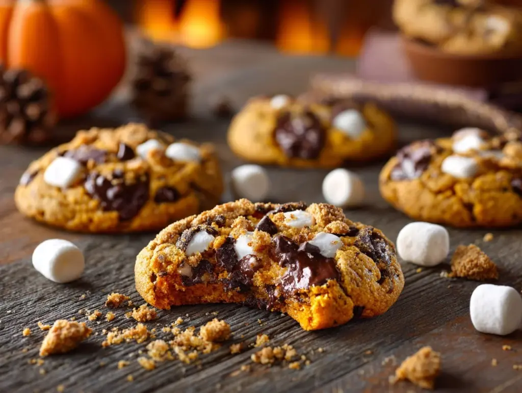 Pumpkin Smores Cookies - featured image