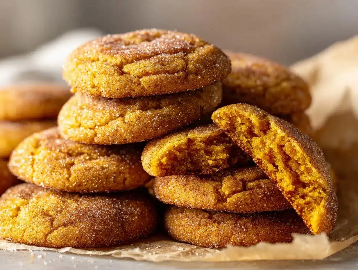 pumpkin snickerdoodle cookies preparation steps