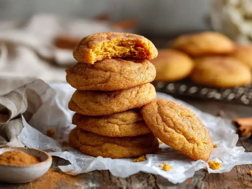 pumpkin snickerdoodles - featured image