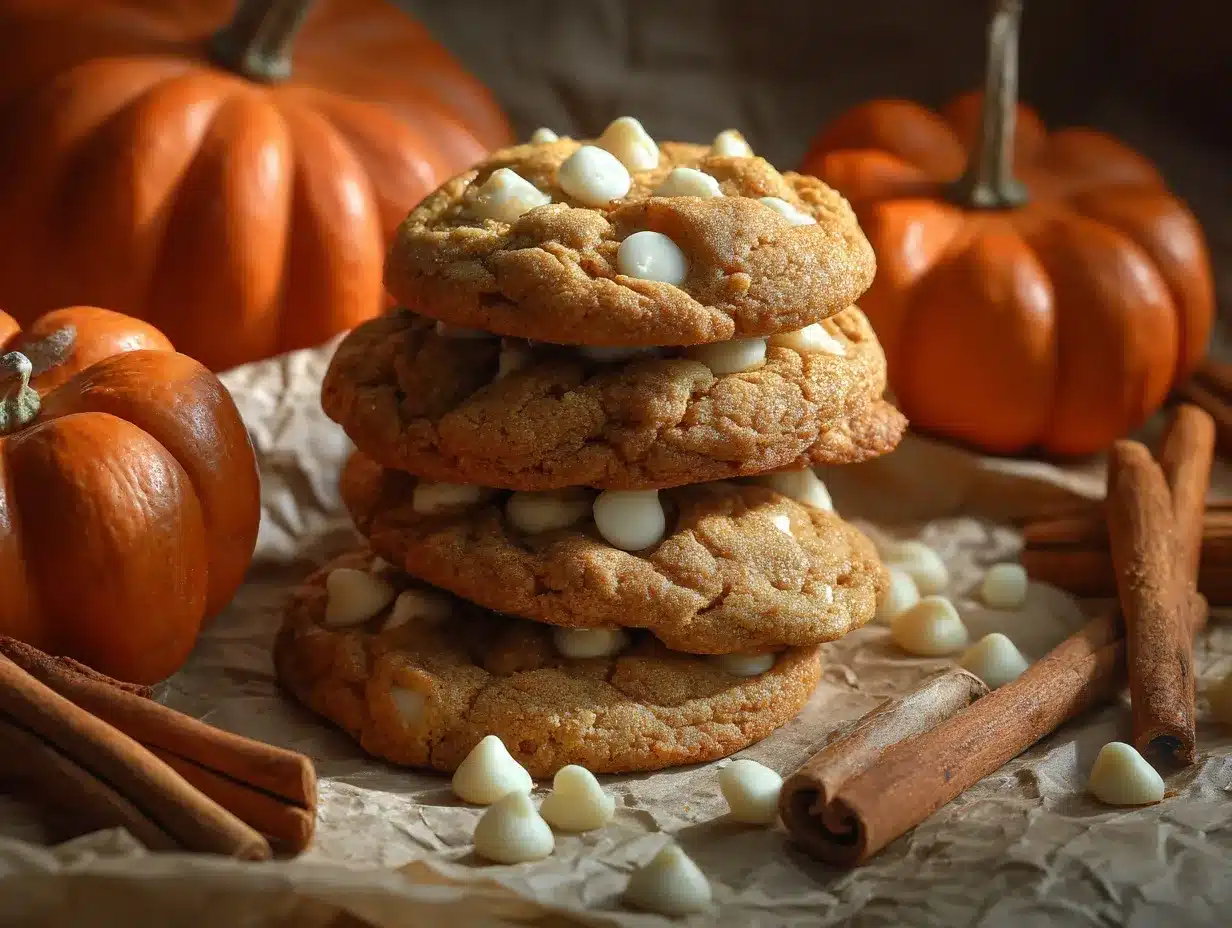 pumpkin white chocolate chip cookies preparation steps