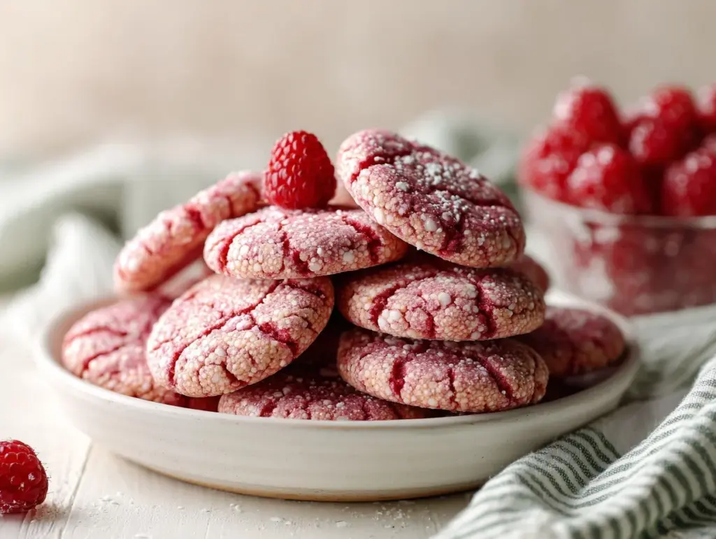 raspberry sugar cookies - featured image