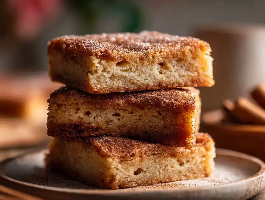 snickerdoodle cookie bars - featured image