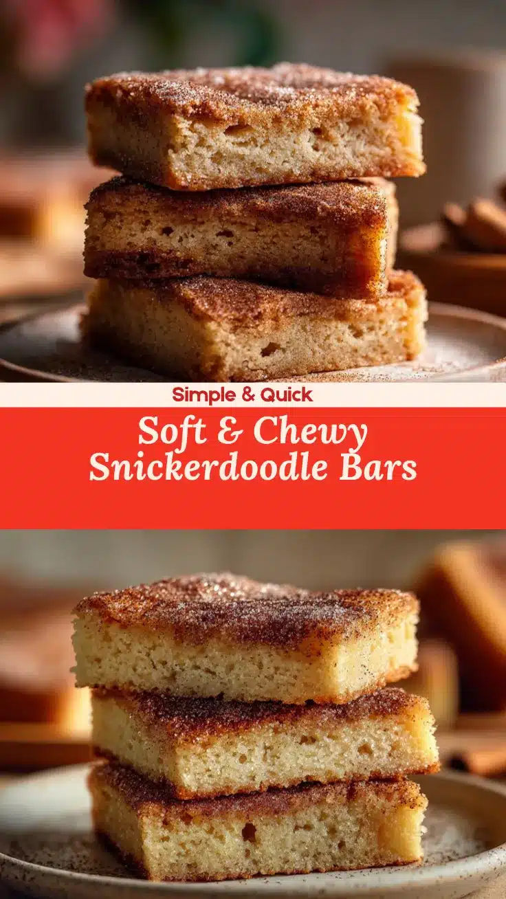snickerdoodle cookie bars recipe