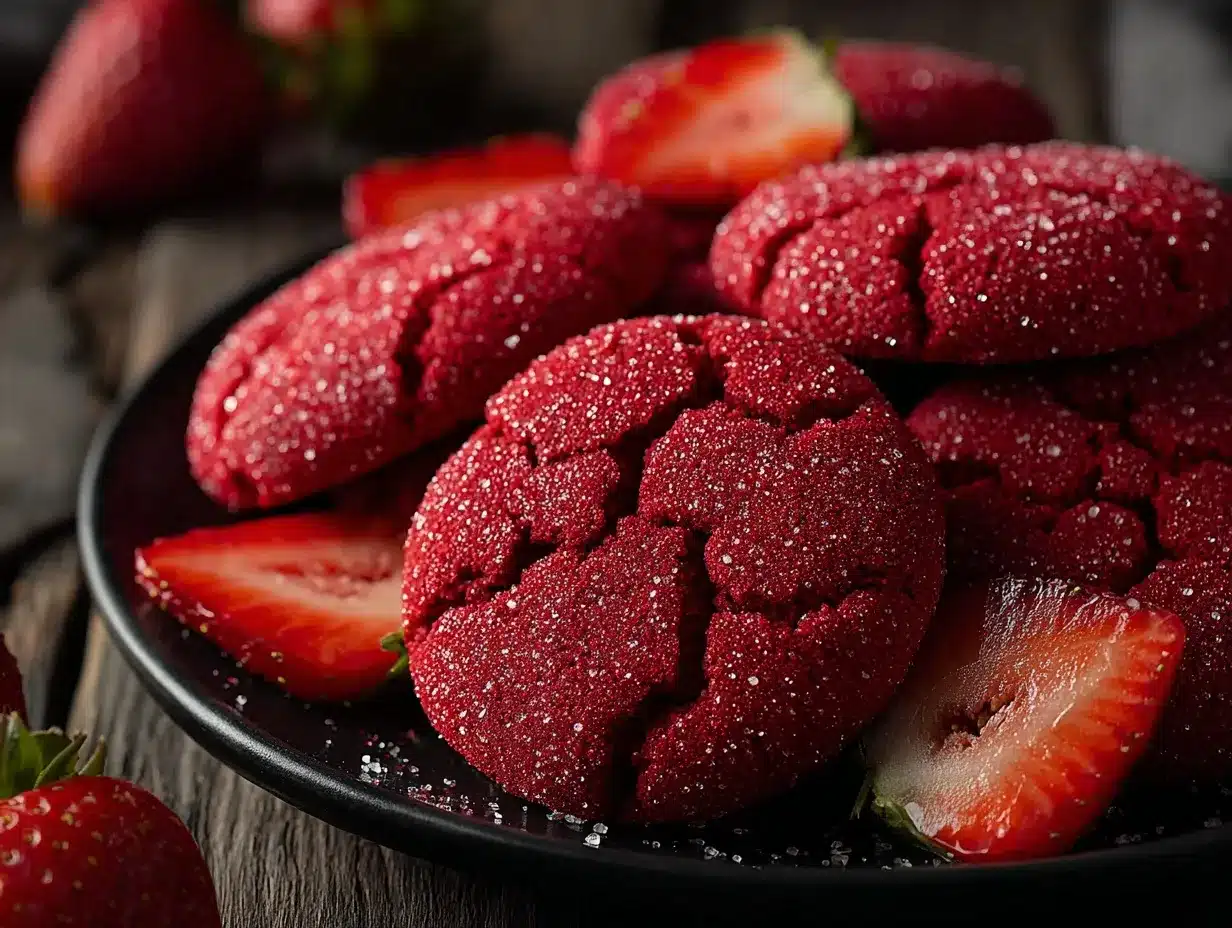 strawberry sugar cookies preparation steps