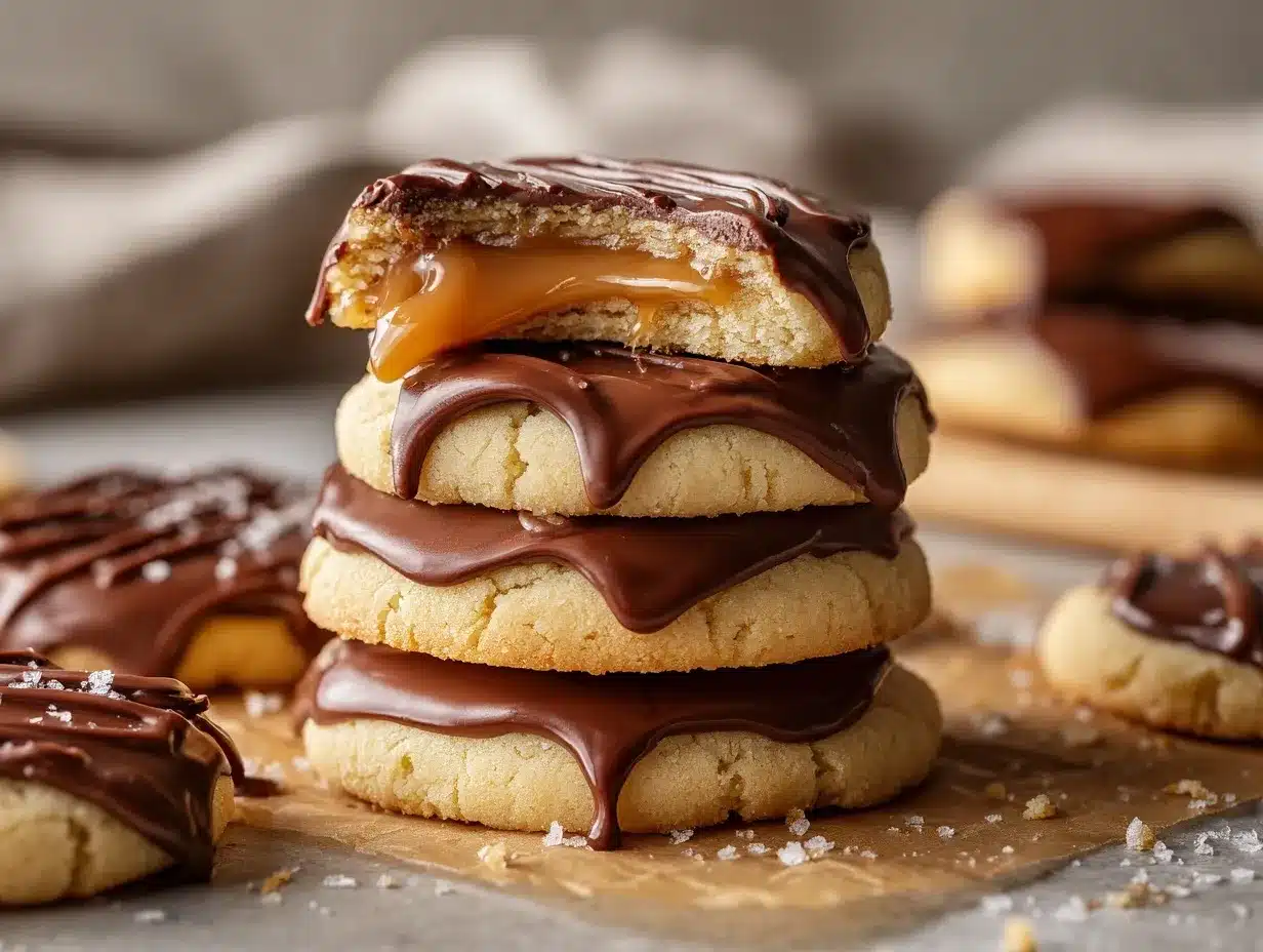 Twix Cookies preparation steps