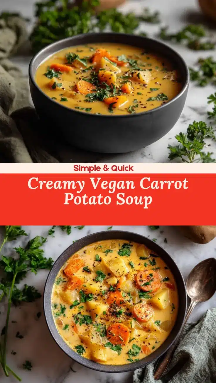 vegan carrot potato soup recipe