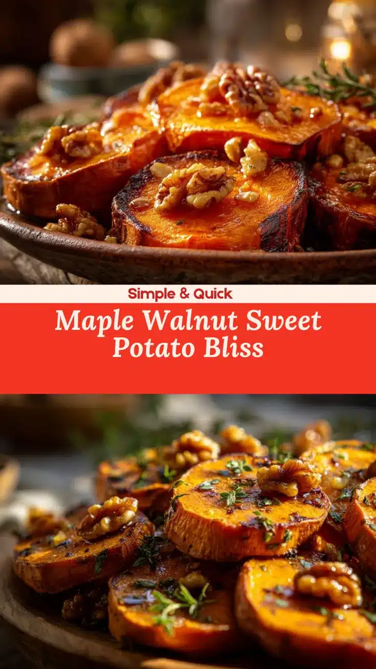 walnut maple roasted sweet potatoes recipe
