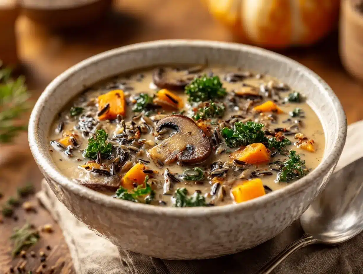 wild rice mushroom soup preparation steps