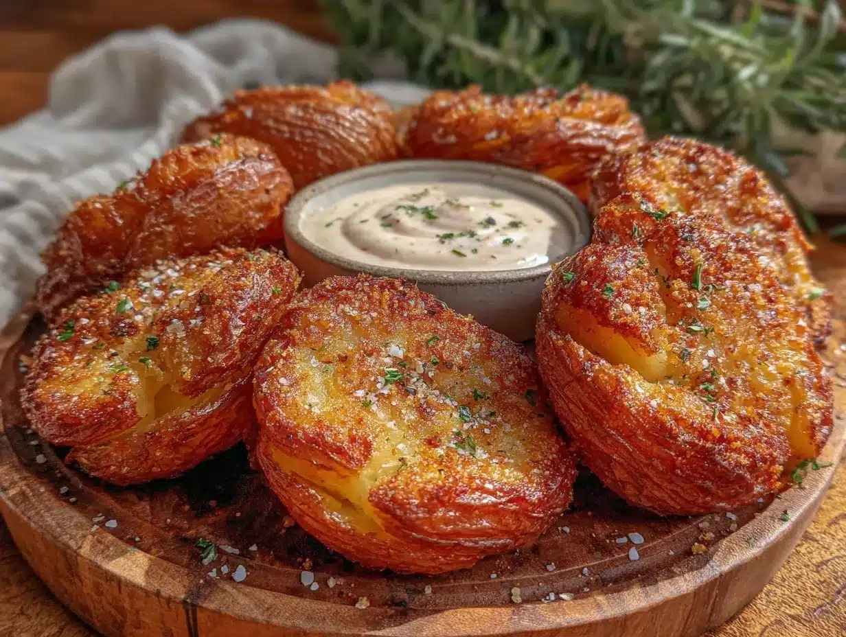 air fryer crispy smashed potatoes preparation steps